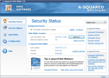 a-squared Anti-Dialer Start Screen