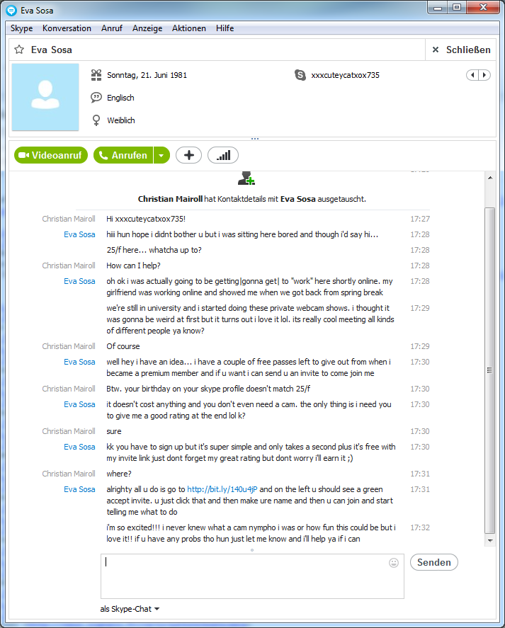 screenshot skype video call sex dengan cewek